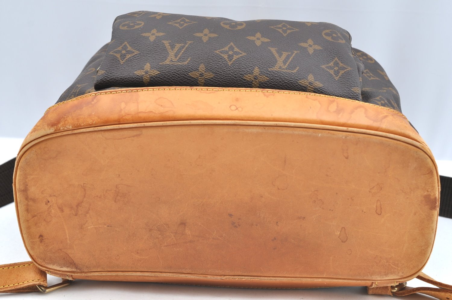 Authentic Louis Vuitton Monogram Montsouris GM Backpack M51135 LV K6020