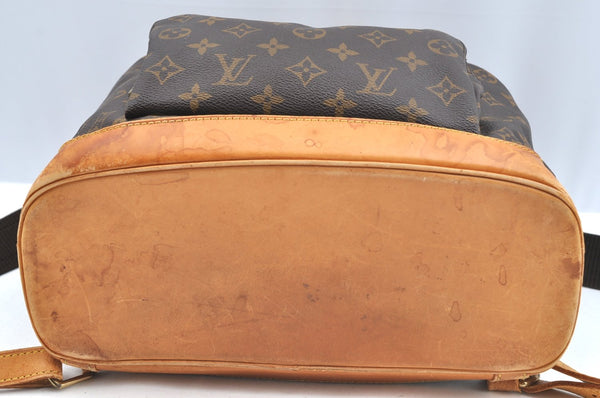 Authentic Louis Vuitton Monogram Montsouris GM Backpack M51135 LV K6020