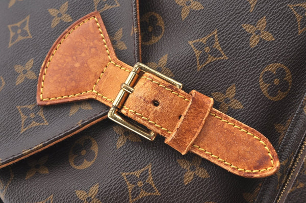 Authentic Louis Vuitton Monogram Montsouris GM Backpack M51135 LV K6020