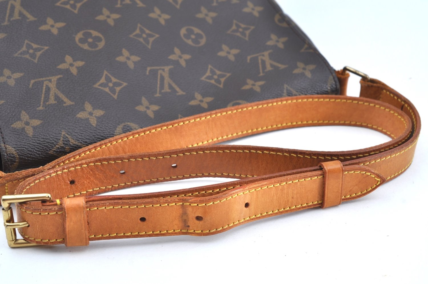 Authentic Louis Vuitton Monogram Musette Shoulder Cross Body Bag M51256 LV K6023