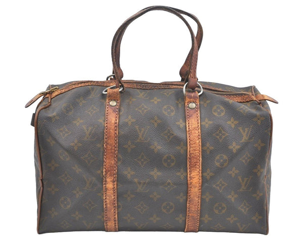 Authentic Louis Vuitton Monogram Sac Souple 35 Hand Boston Bag M41626 LV K6030