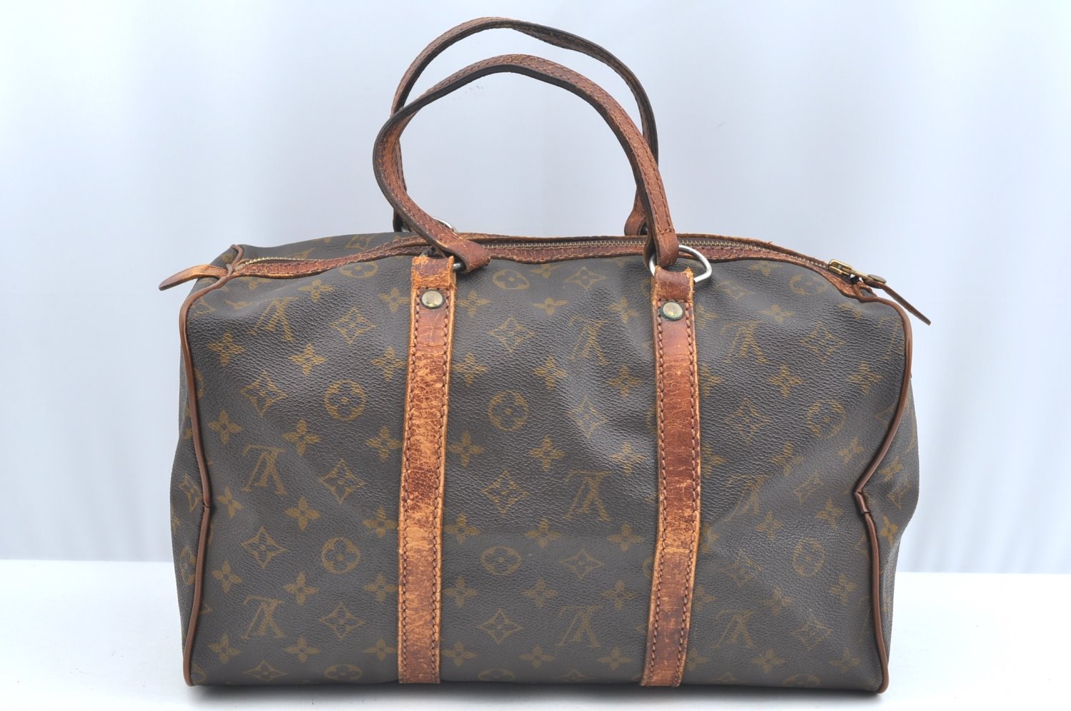 Authentic Louis Vuitton Monogram Sac Souple 35 Hand Boston Bag M41626 LV K6030