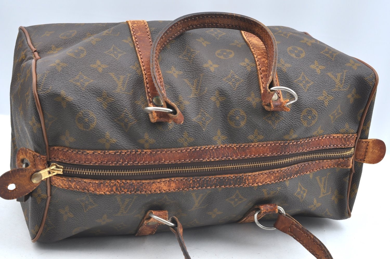 Authentic Louis Vuitton Monogram Sac Souple 35 Hand Boston Bag M41626 LV K6030