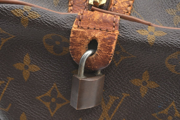 Authentic Louis Vuitton Monogram Sac Souple 35 Hand Boston Bag M41626 LV K6030