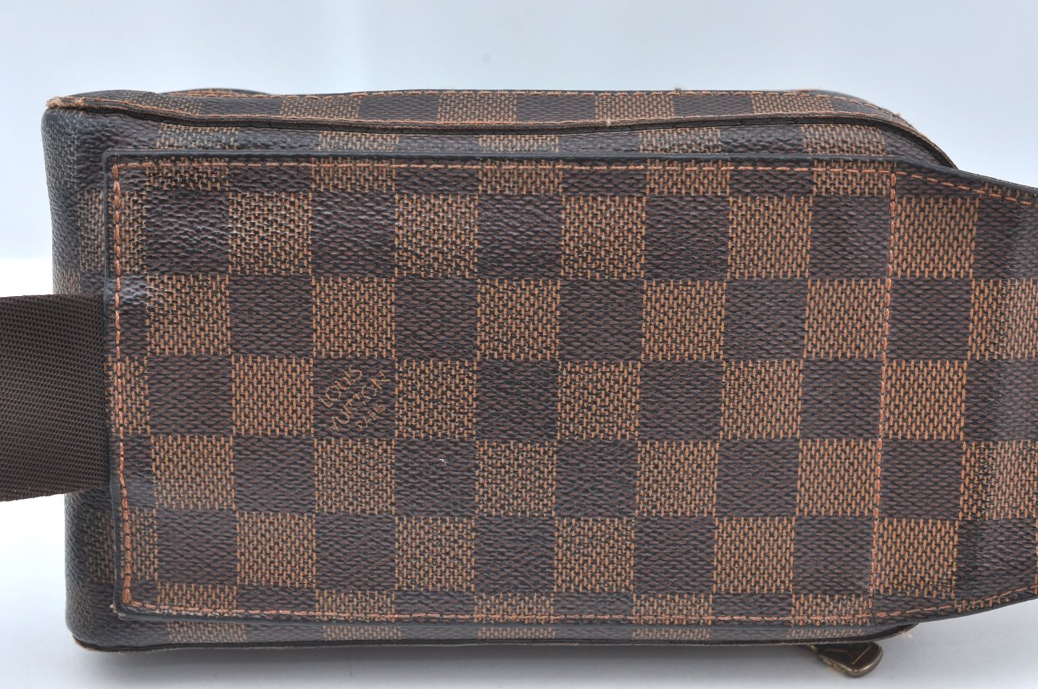 Authentic Louis Vuitton Damier Geronimos Waist Body Bag N51994 LV Junk K6031