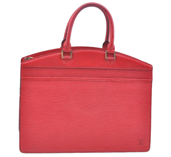 Authentic Louis Vuitton Epi Riviera Hand Bag Red M48187 LV K6035