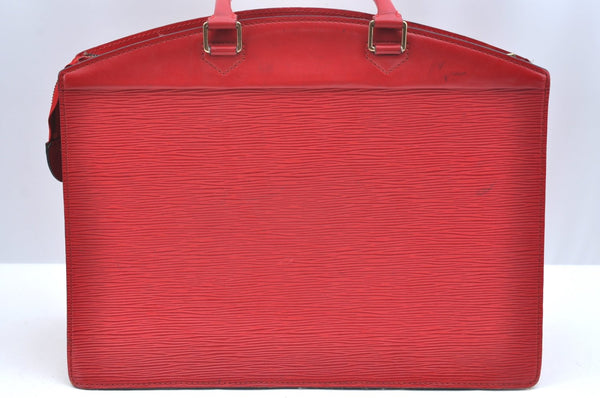 Authentic Louis Vuitton Epi Riviera Hand Bag Red M48187 LV K6035