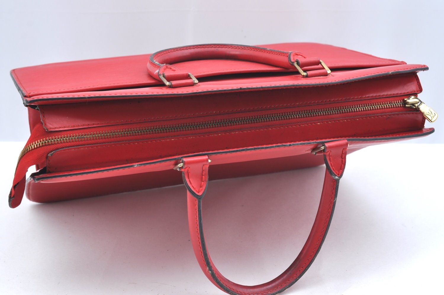 Authentic Louis Vuitton Epi Riviera Hand Bag Red M48187 LV K6035