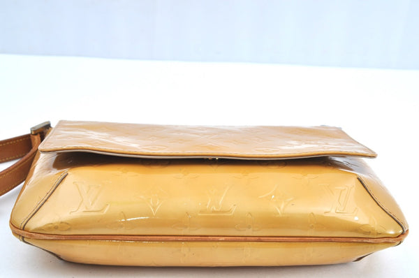 Auth Louis Vuitton Vernis Thompson Street Shoulder Bag Yellow M91008 Junk K6036