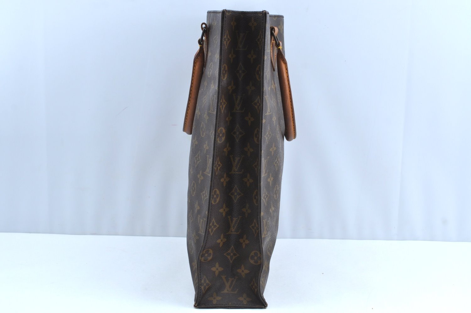 Authentic Louis Vuitton Monogram Sac Plat Hand Tote Bag M51140 LV K6040