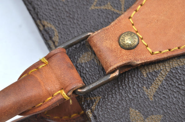 Authentic Louis Vuitton Monogram Sac Plat Hand Tote Bag M51140 LV K6040