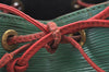 Authentic Louis Vuitton Epi Petit Noe Bi-color Green x Red Drawstring Bag K6043