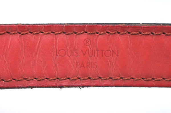 Authentic Louis Vuitton Epi Petit Noe Bi-color Green x Red Drawstring Bag K6043