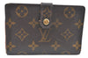 Auth Louis Vuitton Monogram Porte Monnaie Billets Viennois M61663 Wallet K6049