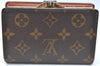 Auth Louis Vuitton Monogram Porte Monnaie Billets Viennois M61663 Wallet K6049