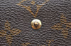 Auth Louis Vuitton Monogram Porte Monnaie Billets Viennois M61663 Wallet K6049