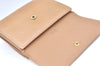 Auth Louis Vuitton Vernis Porte Monnaie Billets Cartes Credit Wallet Beige K6050