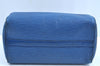 Authentic Louis Vuitton Epi Speedy 25 Hand Boston Bag Blue M43015 LV K6053
