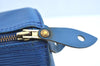 Authentic Louis Vuitton Epi Speedy 25 Hand Boston Bag Blue M43015 LV K6053