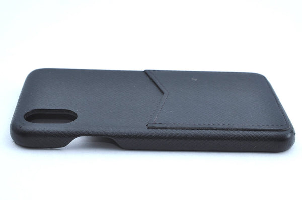 Authentic Louis Vuitton Taiga Bumper X Xs iPhone Case Black M30223 LV K6054