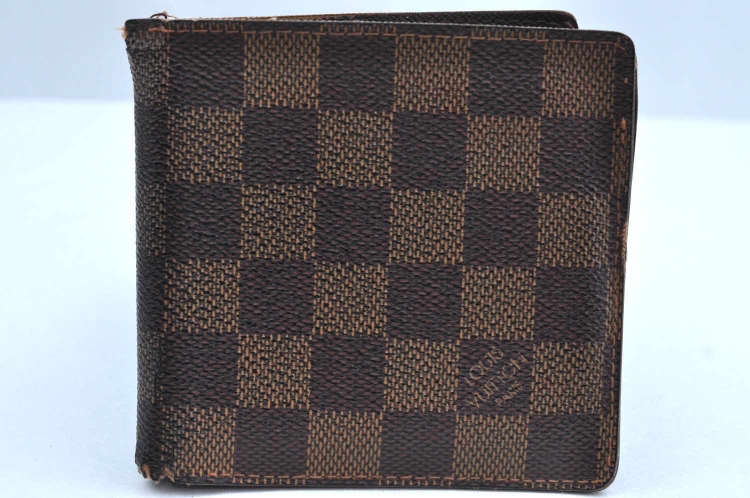 Auth Louis Vuitton Damier Porte Billet Carte Credit Monnaie N61665 Wallet K6057