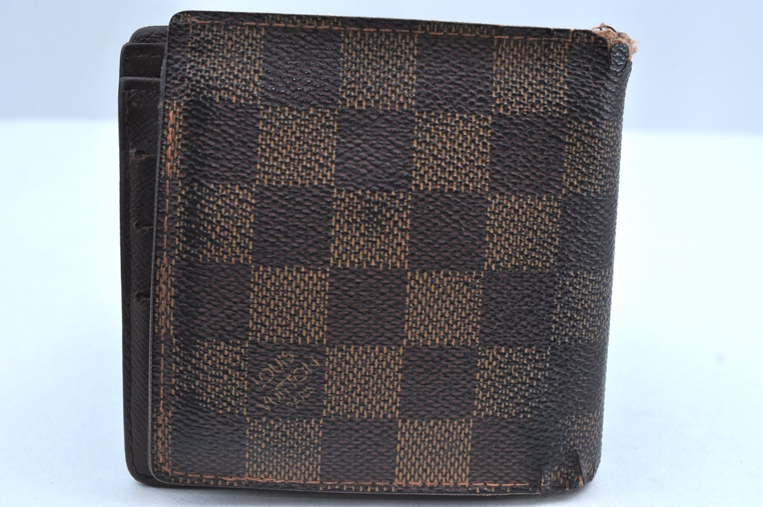 Auth Louis Vuitton Damier Porte Billet Carte Credit Monnaie N61665 Wallet K6057
