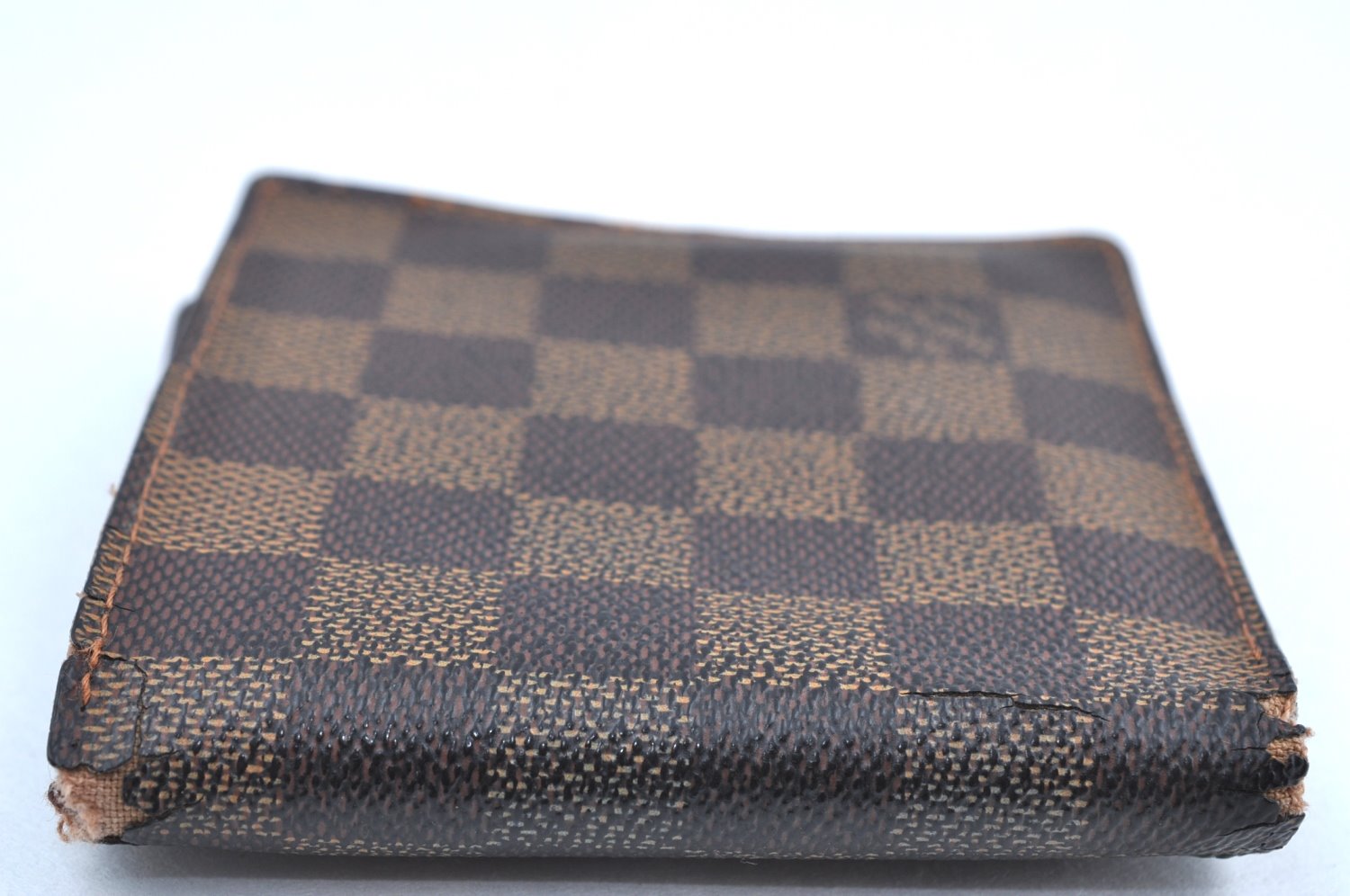 Auth Louis Vuitton Damier Porte Billet Carte Credit Monnaie N61665 Wallet K6057
