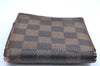 Auth Louis Vuitton Damier Porte Billet Carte Credit Monnaie N61665 Wallet K6057