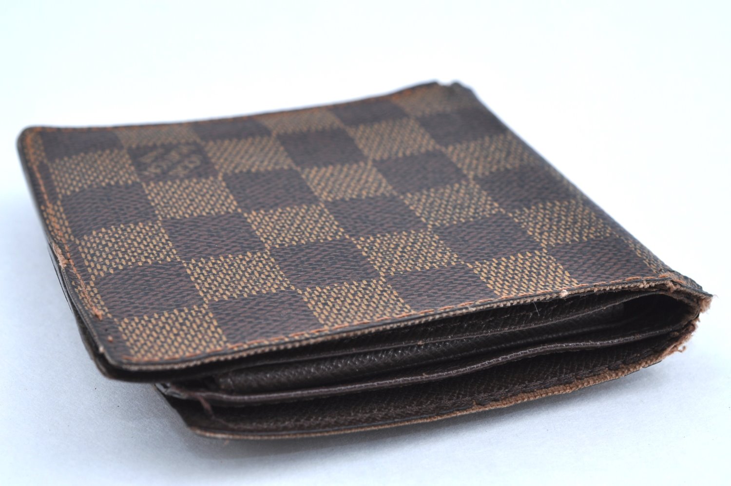 Auth Louis Vuitton Damier Porte Billet Carte Credit Monnaie N61665 Wallet K6057