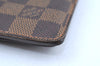 Auth Louis Vuitton Damier Porte Billet Carte Credit Monnaie N61665 Wallet K6057