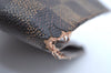 Auth Louis Vuitton Damier Porte Billet Carte Credit Monnaie N61665 Wallet K6057