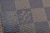 Auth Louis Vuitton Damier Porte Billet Carte Credit Monnaie N61665 Wallet K6057