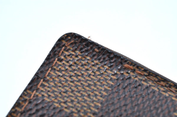 Auth Louis Vuitton Damier Porte Billet Carte Credit Monnaie N61665 Wallet K6057