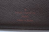 Auth Louis Vuitton Damier Porte Billet Carte Credit Monnaie N61665 Wallet K6057