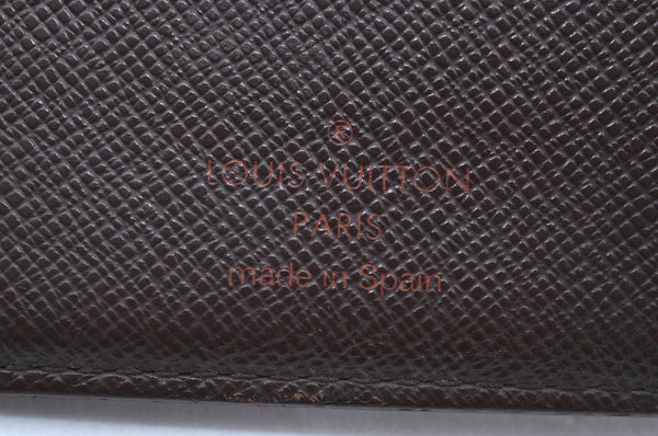 Auth Louis Vuitton Damier Porte Billet Carte Credit Monnaie N61665 Wallet K6057