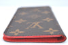 Authentic Louis Vuitton Monogram Folio Iphone 6 Case Red M61616 LV K6058