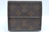 Authentic Louis Vuitton Monogram M61652 Porte Monnaie Billet Carte Credit K6059