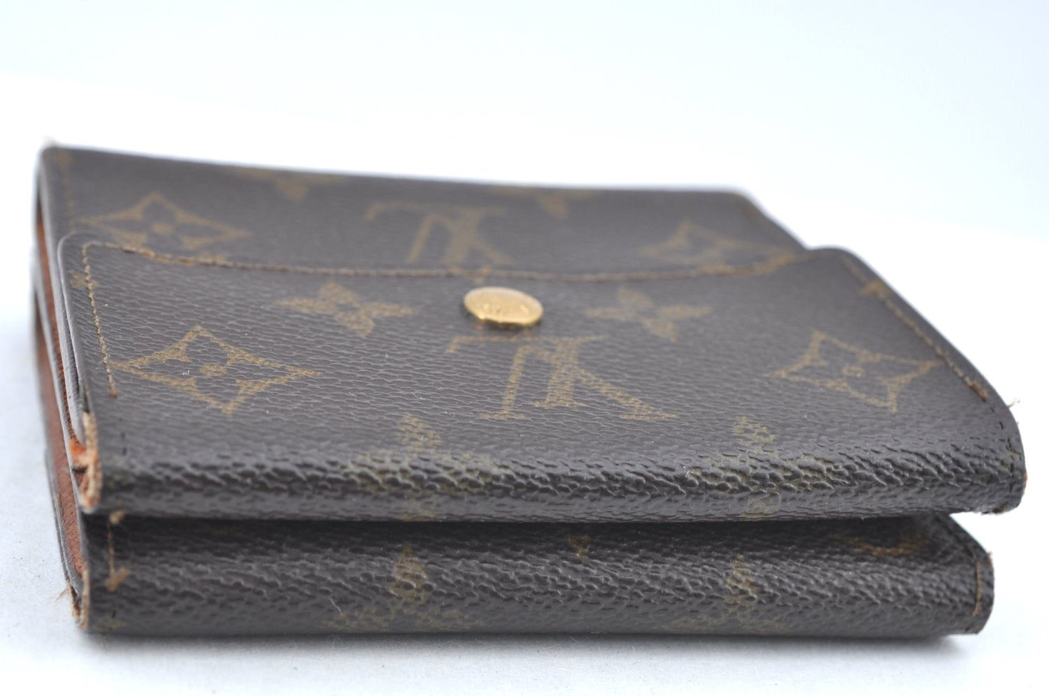 Authentic Louis Vuitton Monogram M61652 Porte Monnaie Billet Carte Credit K6059