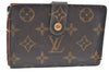 Auth Louis Vuitton Monogram Porte Monnaie Billets Viennois M61663 Wallet K6061