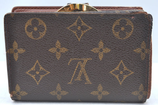 Auth Louis Vuitton Monogram Porte Monnaie Billets Viennois M61663 Wallet K6061