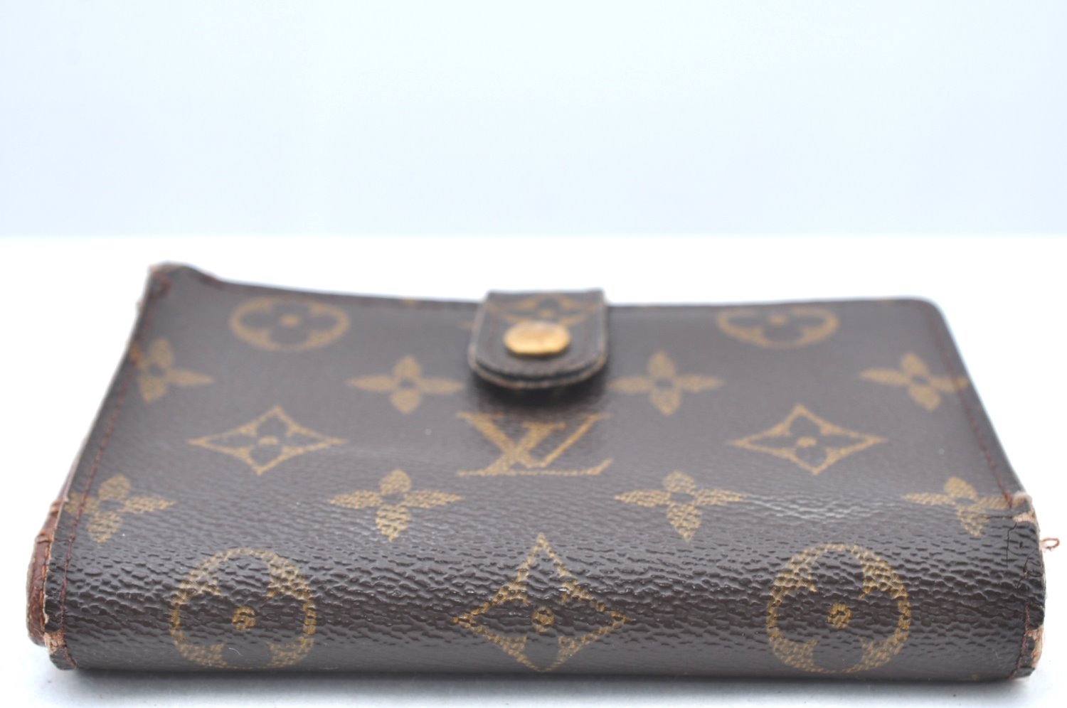 Auth Louis Vuitton Monogram Porte Monnaie Billets Viennois M61663 Wallet K6061