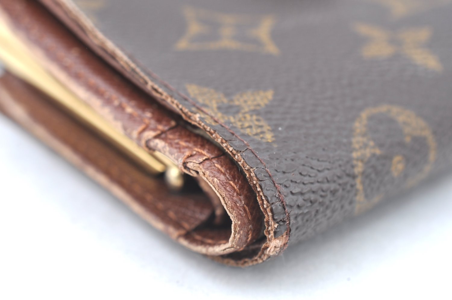 Auth Louis Vuitton Monogram Porte Monnaie Billets Viennois M61663 Wallet K6061