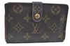 Auth Louis Vuitton Monogram Porte Monnaie Billets Viennois M61663 Wallet K6064