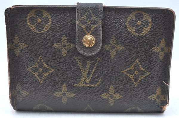 Auth Louis Vuitton Monogram Porte Monnaie Billets Viennois M61663 Wallet K6064