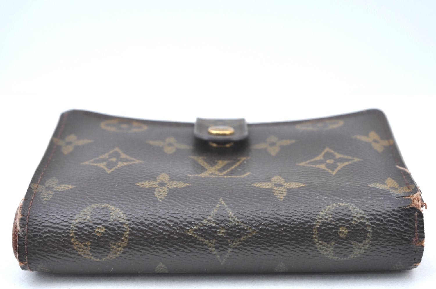 Auth Louis Vuitton Monogram Porte Monnaie Billets Viennois M61663 Wallet K6064