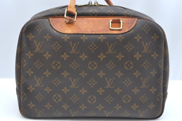 Authentic Louis Vuitton Monogram Deauville Hand Bag M47270 LV Junk K6065