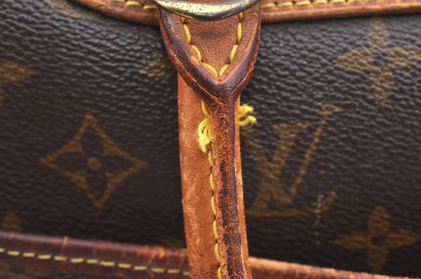 Authentic Louis Vuitton Monogram Deauville Hand Bag M47270 LV Junk K6065