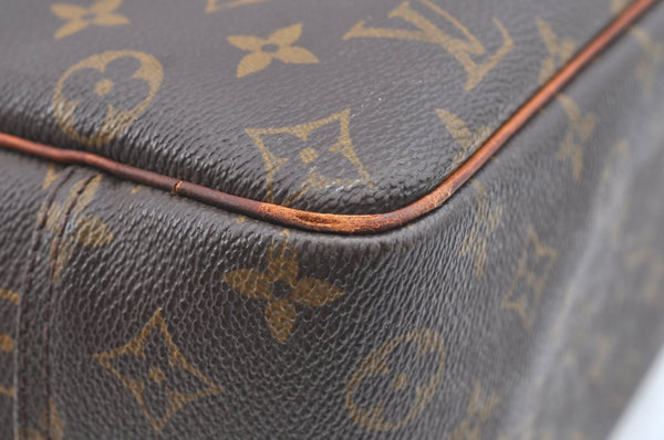 Authentic Louis Vuitton Monogram Deauville Hand Bag M47270 LV Junk K6065