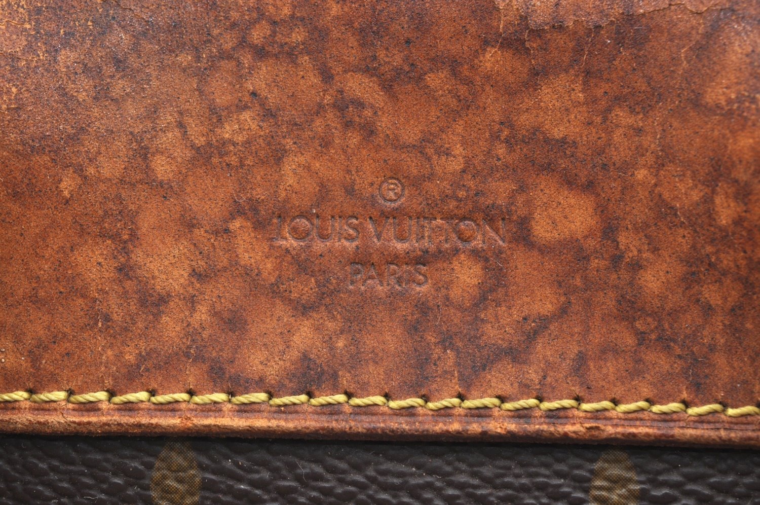 Authentic Louis Vuitton Monogram Deauville Hand Bag M47270 LV Junk K6065