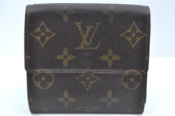 Authentic Louis Vuitton Monogram M61652 Porte Monnaie Billet Carte Credit K6066